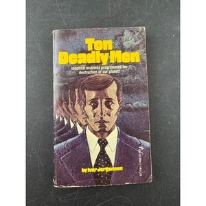 Ten Deadly Men by Ivar Jorgenson 1976 Vintage Sci Fi Paperback Book